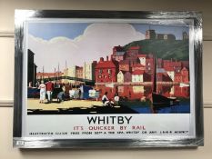 A railway advertising picture - Whitby
