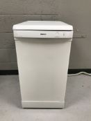 A Beko slim line dish washer