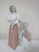 Two Lladro figures;