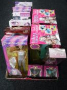 A box of Brittney Spears, Spice girls,