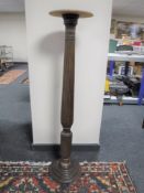 A Victorian mahogany torchere