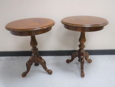 A pair of Italianate wine tables