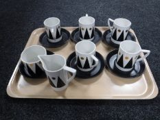 Thirty pieces of Portmeirion Susan William Ellis design tea china