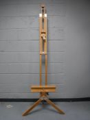 A folding artist's easel