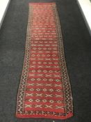 A fringed Persian runner