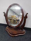 A Victorian mahogany dressing mirror