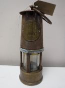 An Eccles Protector miner's lamp