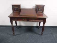 A Victorian mahogany clerk's desk