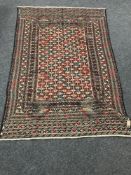 A needlework Sumak kilim rug,