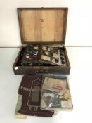 A cased early valve tester together with four mid 20th century Wireless World and Practical