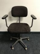 A mid 20th century Virco swivel armchair