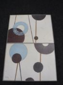 A pair of contemporary framed prints