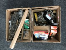 Two boxes of Hornby rolling stock,