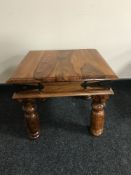 A Mexican pine lamp table