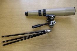 A Japanese Mirador 15X-60X 60mm zoom telescope,