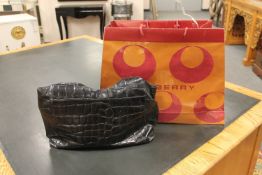 A Mulberry black leather 