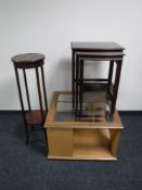 A nest of three tables,