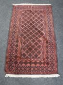 An Afghan prayer rug
