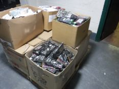 A pallet of eight boxes of mobile phone cases and accessories plus tablet cases