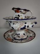 Three pieces of Masons Mandalay china