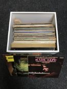 A box of classical vinyl LP on HMV and Decca labels