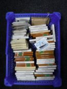 A box of cigar packets containing a large quantity of cigar cards