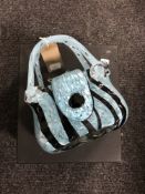 A boxed Savoir Faire glass hand bag