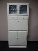 A mid 20th century painted kitchen cabinet