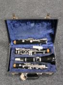 A cased Boosey & Hawkes clarinet (with extra parts)
