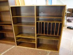 A set of late 20th century open shelves