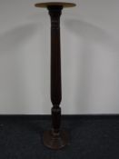 A Victorian mahogany torchere