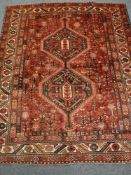 A Persian Shiraz rug,
