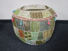 A large Moroccan footstool