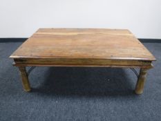 A Mexican pine coffee table