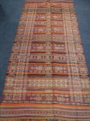 A Turkish kilim rug,