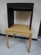 An extending dining table and a computer desk