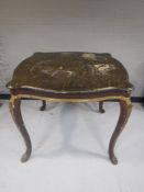 A shaped French 20th century occasional table