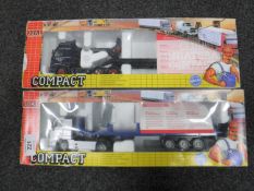 Two Joal die cast compact artics