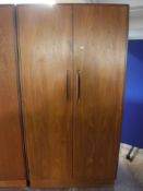 A teak G Plan double door wardrobe