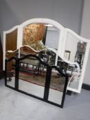 Three dressing table triple mirrors