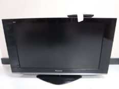 A Panasonic Viera 37 inch LCD TV with remote