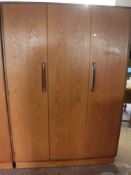 A teak G Plan triple door wardrobe