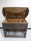 A French farmhouse pine proving table