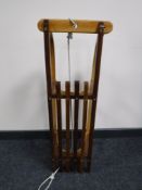 A vintage wooden sledge