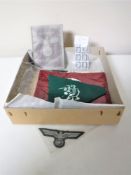 A German Third Reich Arbeitsbuch, together with several Deutsches Reich stamps,