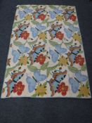 A Kashmir chain stitch rug,