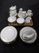 Fifty six pieces of Noritake Glenn Abbey tea and dinner ware