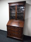 A Regency style bureau bookcase