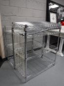 Three sets of racking (one dismantled)