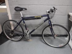 A specialised Rock Hopper hybrid bike